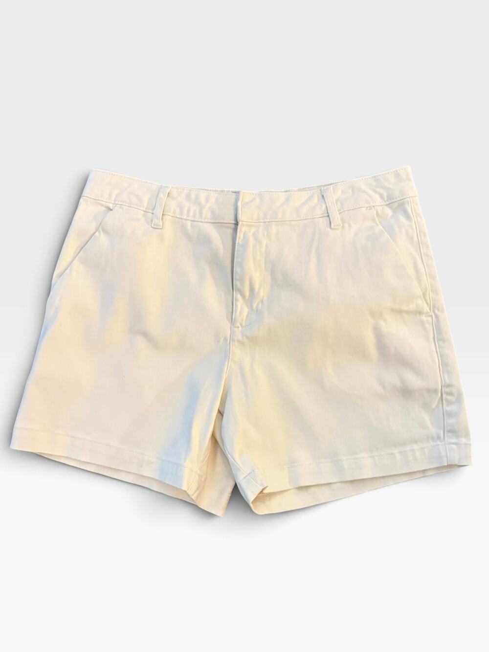 Banana Republic White Cotton/Viscose Shorts